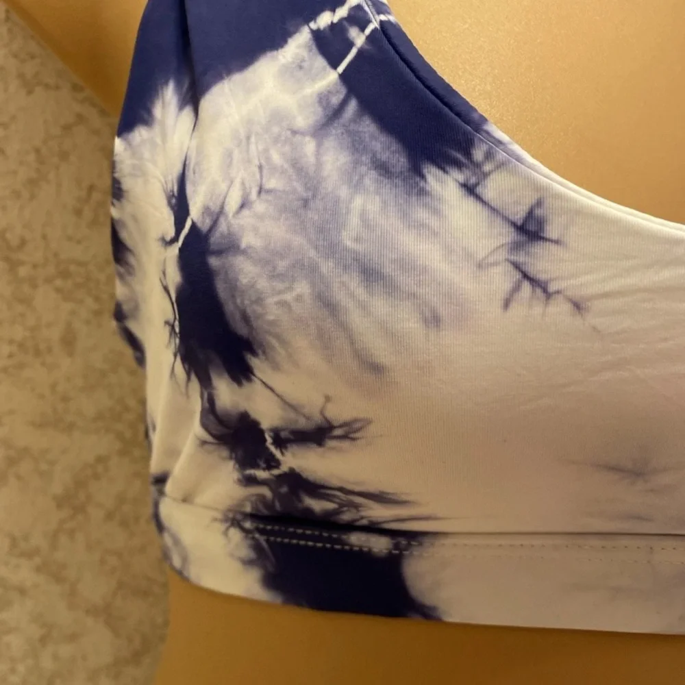 Dippin' Daisy's Tie-Dye Blue and White Bikini